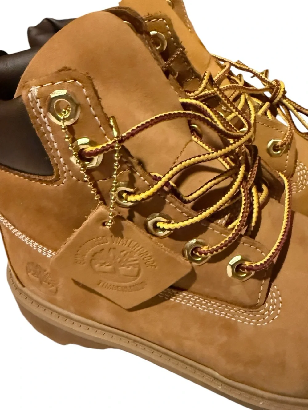 Timberland Kids Wheat Nubuck Lace-Up Boots